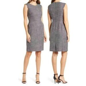 Anne Klein Tweed Sheath Dress, Size 8